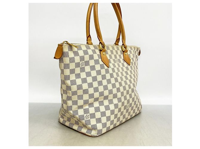 Louis Vuitton Damier Azur Saleya MM Tote Bag Weiß - Ansicht 2