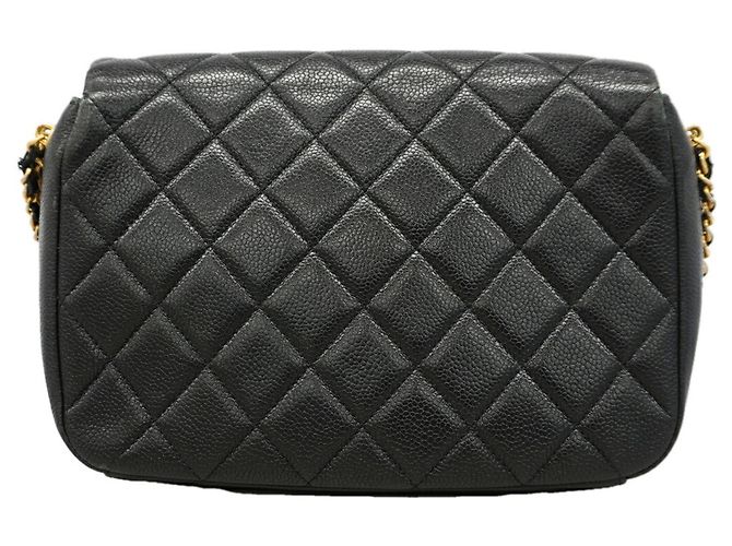Chanel Matelassé Schultertasche mit Kette Schwarz - Ansicht 11