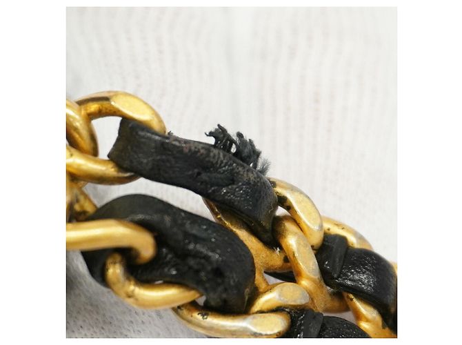 Chanel Matelassé Schultertasche mit Kette Schwarz - Ansicht 8