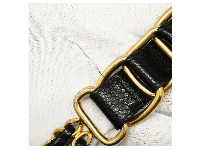 Chanel Matelassé Schultertasche mit Kette Schwarz - Ansicht 9