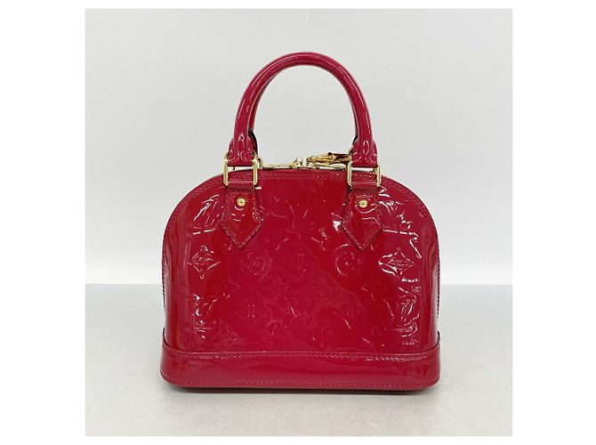 Borsa Louis Vuitton Alma BB Vernis Rosa - vista 9