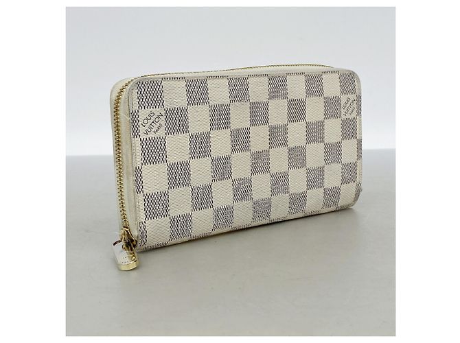 Portafoglio Zippy Louis Vuitton Damier Azur Bianco - vista 2