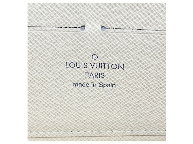 Portafoglio Zippy Louis Vuitton Damier Azur Bianco - vista 4