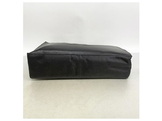 Borsa Tote Chanel in vitello grana nera Nero - vista 3