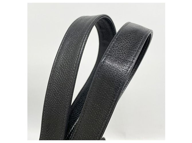 Borsa Tote Chanel in vitello grana nera Nero - vista 8