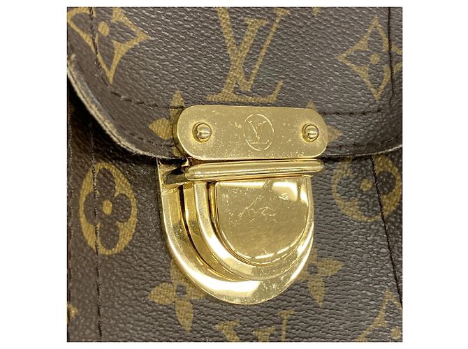 Borsa Louis Vuitton Monogram Manhattan PM Marrone - vista 10