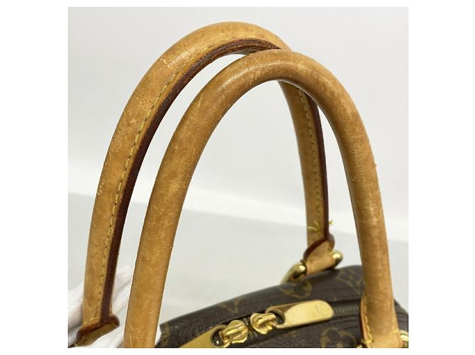 Borsa Louis Vuitton Monogram Manhattan PM Marrone - vista 11