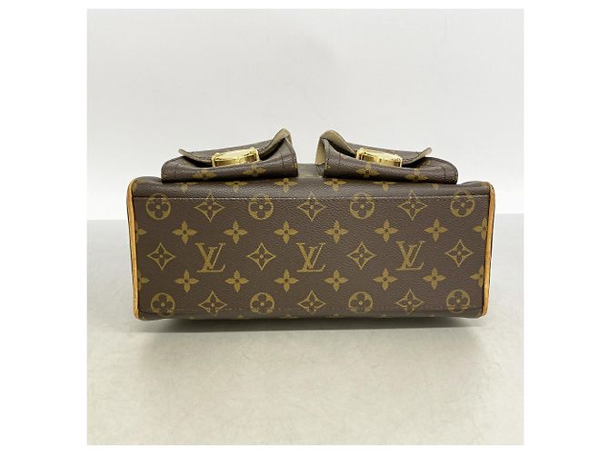 Borsa Louis Vuitton Monogram Manhattan PM Marrone - vista 3