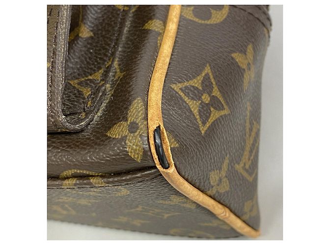 Borsa Louis Vuitton Monogram Manhattan PM Marrone - vista 6