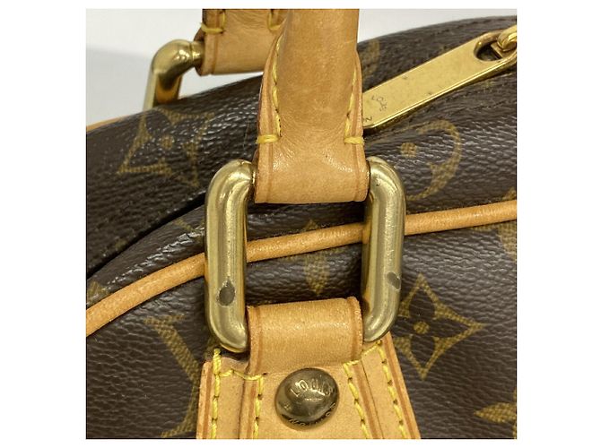 Borsa Louis Vuitton Monogram Manhattan PM Marrone - vista 8