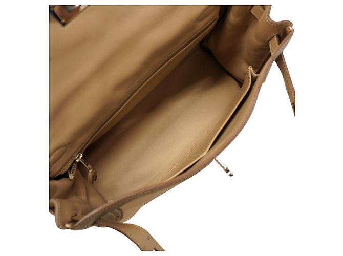 Hermès Borsa Hermes Kelly 32 in pelle Swift Taupe - vista 4