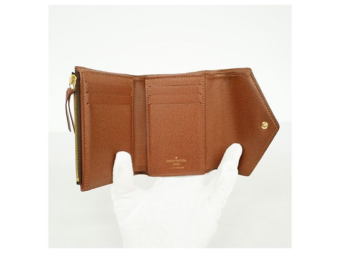 Portafoglio Louis Vuitton Tri-fold Marrone - vista 3