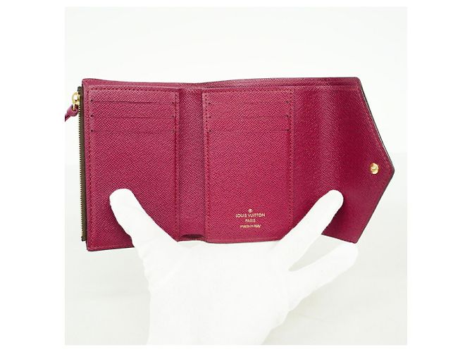 Louis Vuitton Tri-fold Geldbörse Fuchsia Fuschia - Ansicht 3