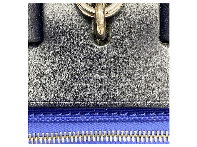 Hermès Borsa Hermes Herbag Zip PM Nero Blu - vista 5