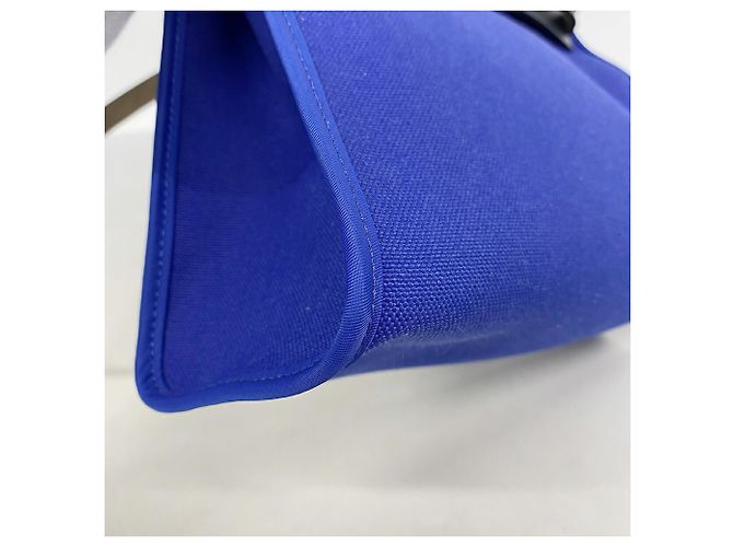 Hermès Borsa Hermes Herbag Zip PM Nero Blu - vista 6