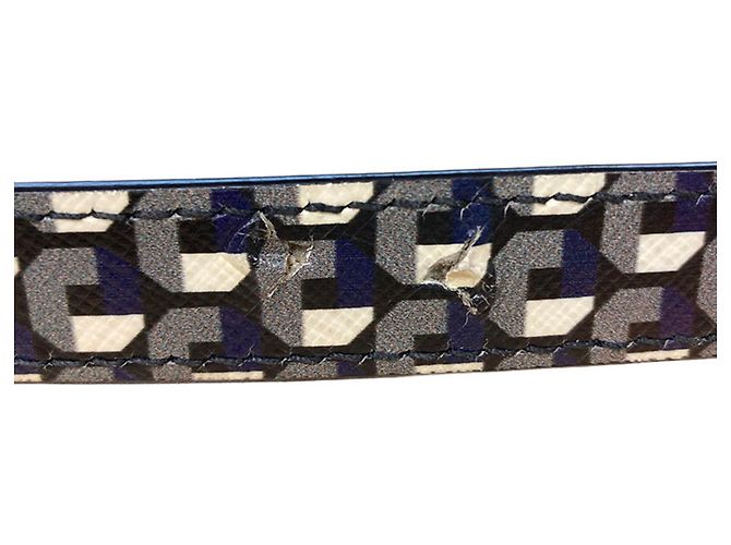 Prada Saffiano 2-Way Multicolor Leather Shoulder Bag - view 6