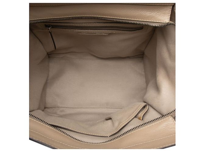 Céline Borsa a mano Celine Luggage Mini Shopper Beige - vista 4