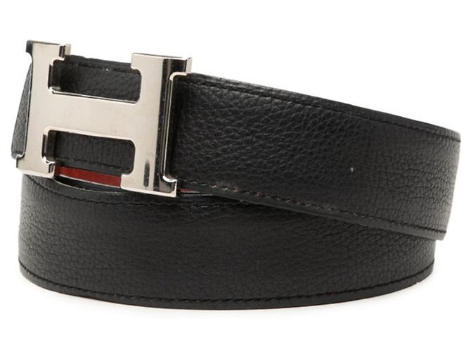 Hermès Hermes Constance Wendelgürtel mit Logo-Schnalle Braun Schwarz Silber - Ansicht 2