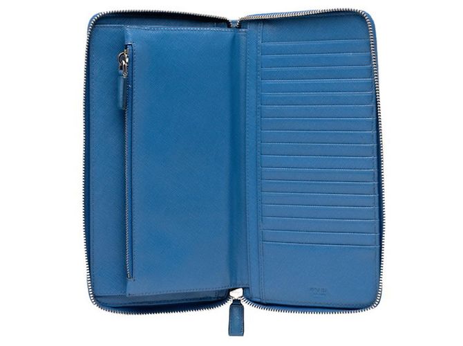 Prada Rundes Zip-Langportemonnaie - Ansicht 5