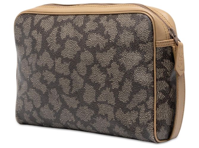 Autre Marque Clutch Saint Laurent de lona revestida estampada gris - vista 2