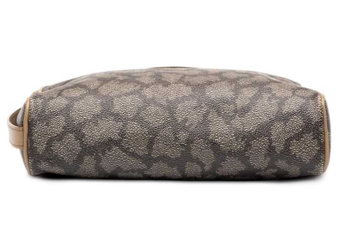 Autre Marque Clutch Saint Laurent de lona revestida estampada gris - vista 3