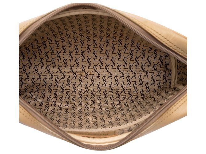 Autre Marque Clutch Saint Laurent de lona revestida estampada gris - vista 4