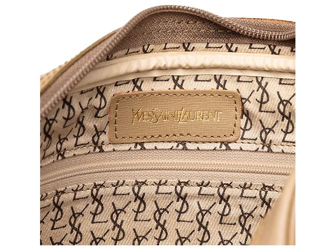 Autre Marque Clutch Saint Laurent de lona revestida estampada gris - vista 5