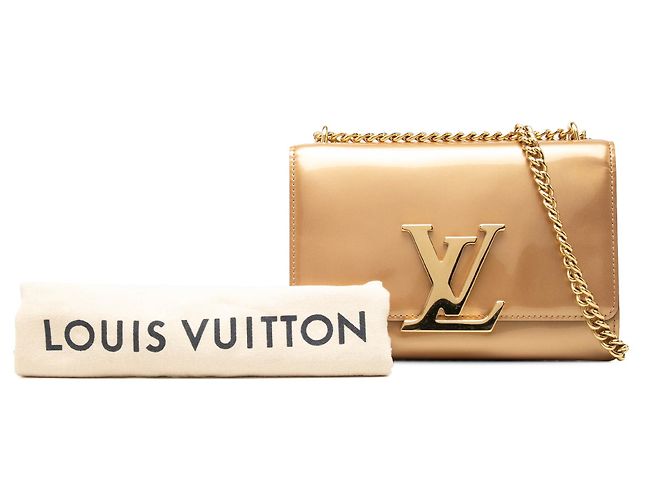 Louis Vuitton Gold Vernis Louise Sliding Chain MM - vista 7