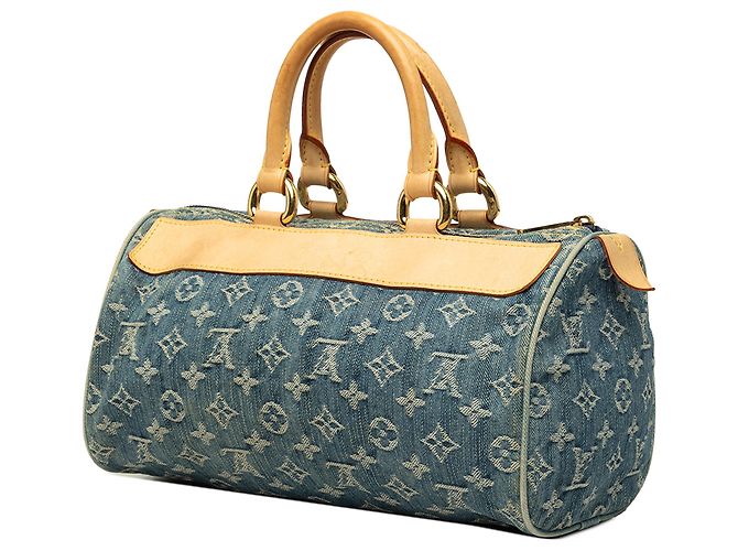 Louis Vuitton Blue Monogram Denim Neo Speedy 30 Azul - vista 2