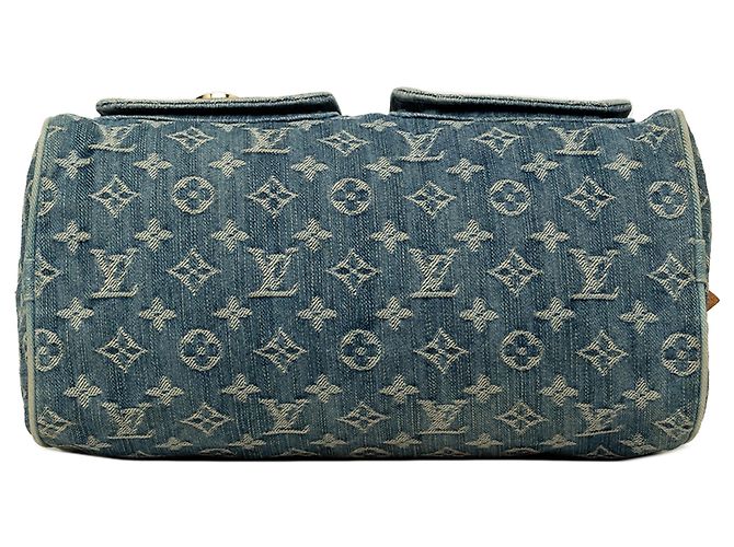 Louis Vuitton Blue Monogram Denim Neo Speedy 30 Azul - vista 3