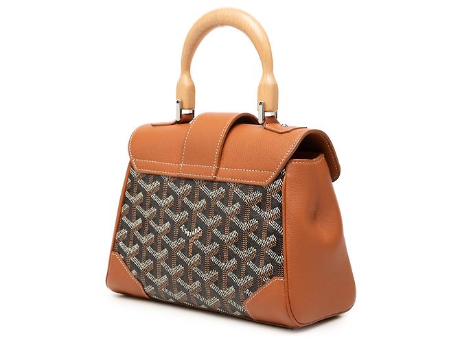 Goyard Brown Mini Goyardine Saigon Souple Marrone - vista 2