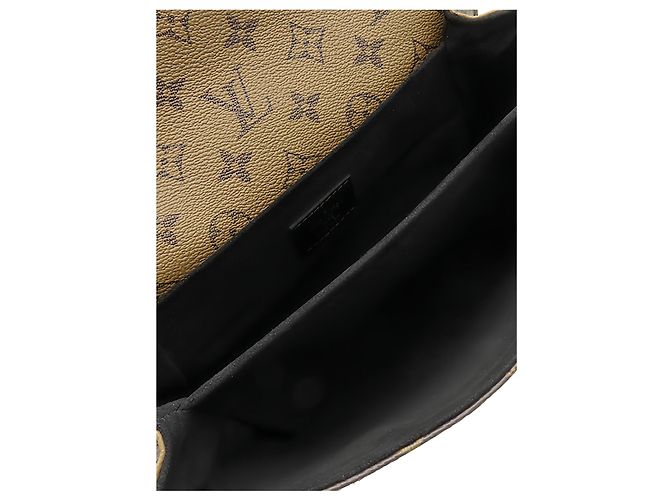 Louis Vuitton Brown Monogram Reverse Pochette Metis Castaño - vista 4