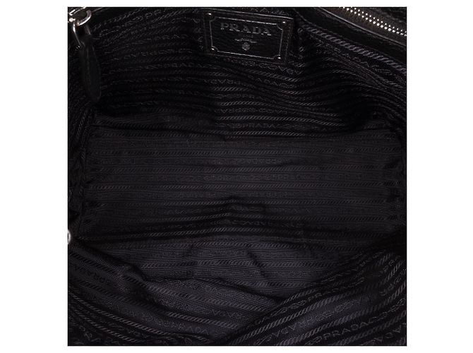 Tote Prada in Vitello Daino Nero con Zip Laterale - vista 4