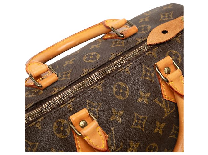 Louis Vuitton Brown Monogram Speedy 30 Castaño - vista 6