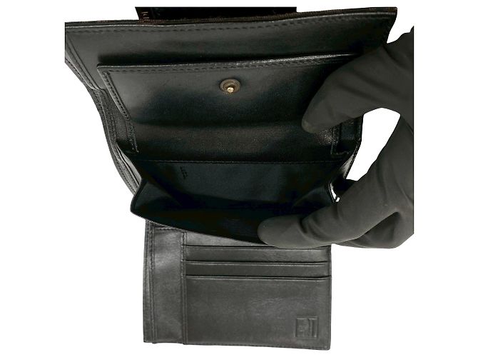 Fendi Brown Zucchino Canvas Trifold Geldbörse Braun - Ansicht 6