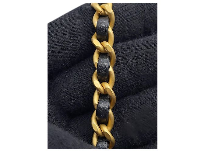 Chanel Black Mini CC Quilted Lambskin Logo Chain Flap Nero - vista 7