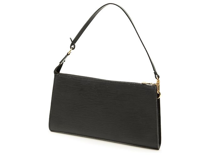 Louis Vuitton Black Epi Pochette Accessoires Preto - vista 2
