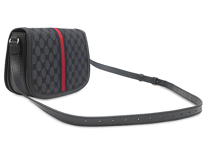 Balenciaga Black The Hacker Project BB Canvas Web Ophidia Crossbody Schwarz - Ansicht 2