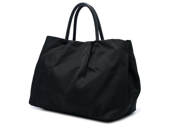 Prada Black Tessuto Fiocco Bow Tote Schwarz - Ansicht 2