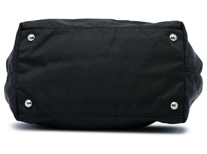 Prada Black Tessuto Fiocco Bow Tote Schwarz - Ansicht 3