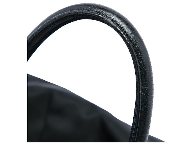 Prada Black Tessuto Fiocco Bow Tote Schwarz - Ansicht 5