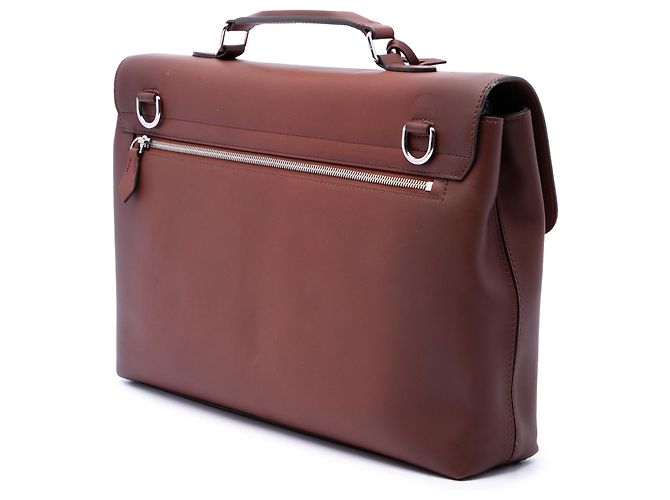 Borsetta Louis Vuitton Brown Leather Ombre Cartable Briefcase Marrone - vista 2