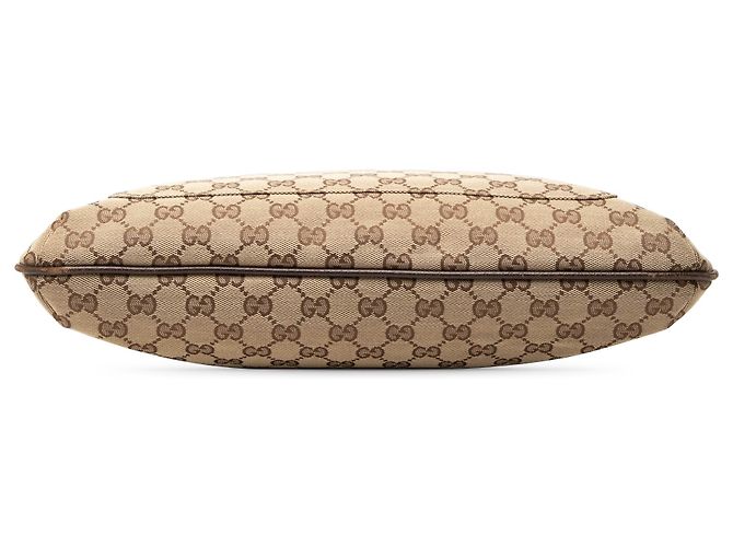 Borsa a tracolla Gucci in tela GG beige - vista 3
