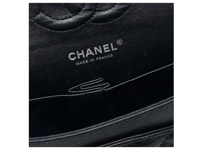 Chanel Black Medium Classic Caviar Double Flap Schwarz - Ansicht 5