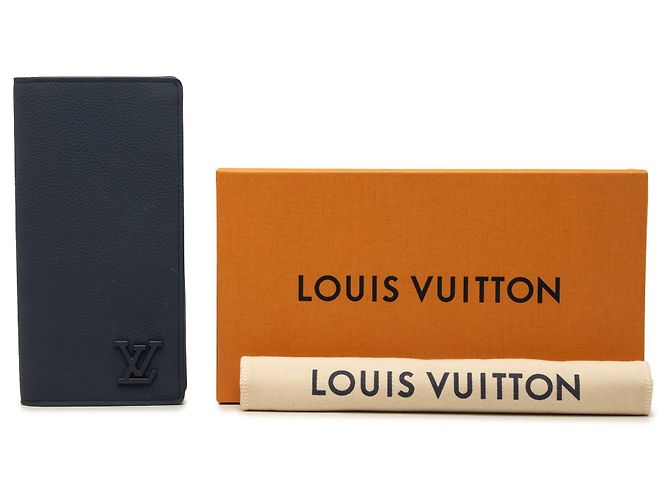 Cartera Louis Vuitton Blue Aerogram Brazza Azul Azul marino - vista 8