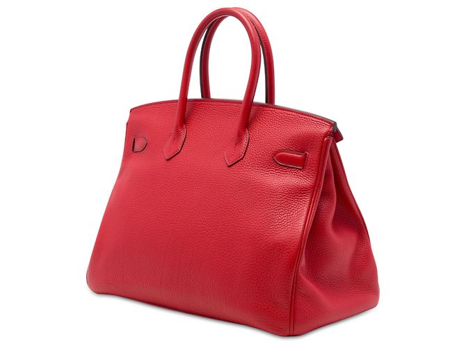 Hermès Red Togo Birkin Retourne 35 Rot - Ansicht 2