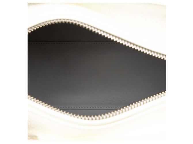 Dior White Medium Patent Microcannage Lady Dior Weiß Roh - Ansicht 4