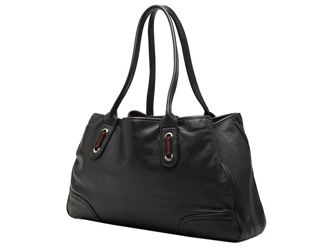 Tote Gucci Web Princy in pelle di vitello nera - vista 2