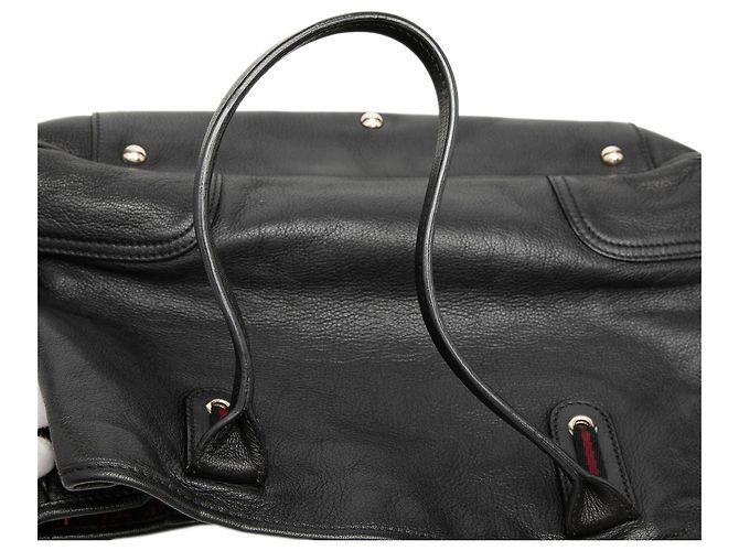Tote Gucci Web Princy in pelle di vitello nera - vista 7