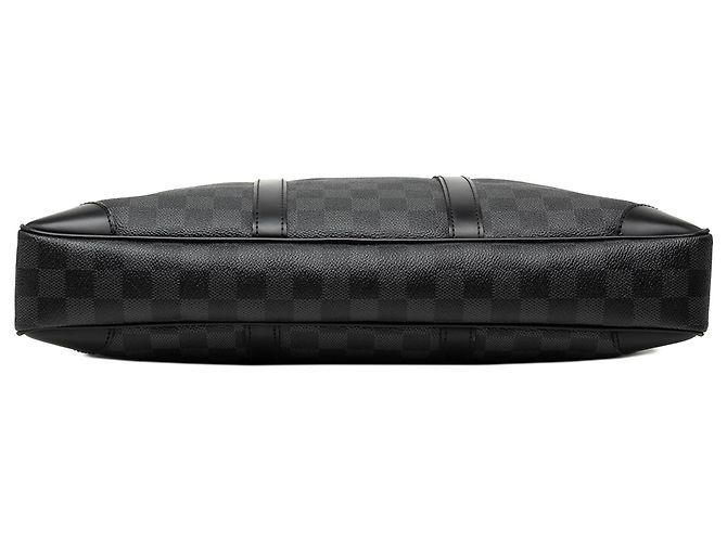 Louis Vuitton Black Damier Graphite Porte Documents Voyage PM Preto - vista 3